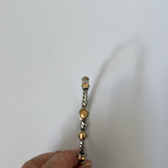 Brighton Monte Carlo Bangle Bracelet Silver/Gold NWT - Picture 12 of 14